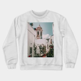 Southern Italy Flowers Town Travel Crewneck Sweatshirt